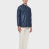 Caruso Overshirt Imbottita In Nylon Blu