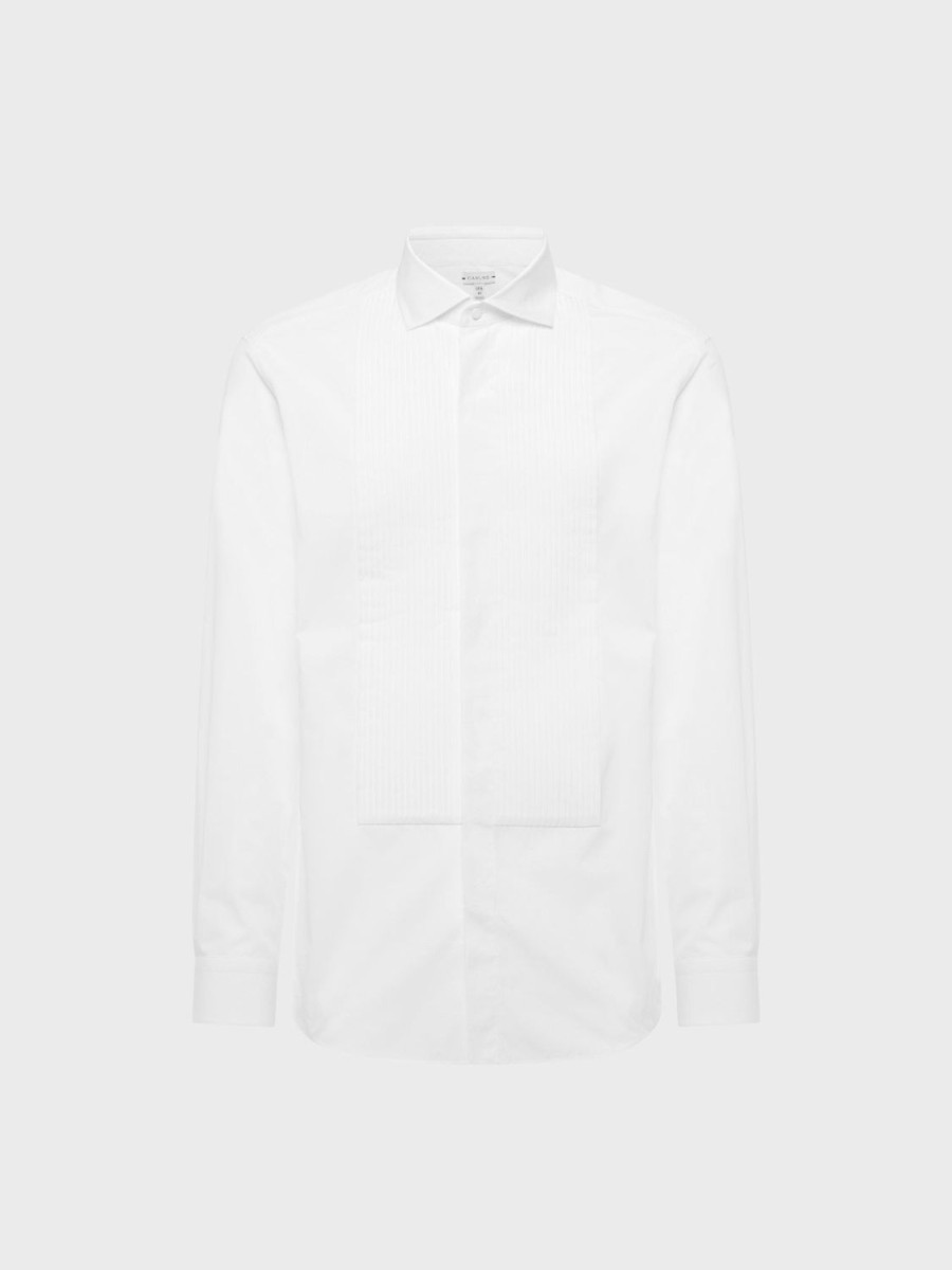 Caruso Camicia Slim In Cotone Bianco