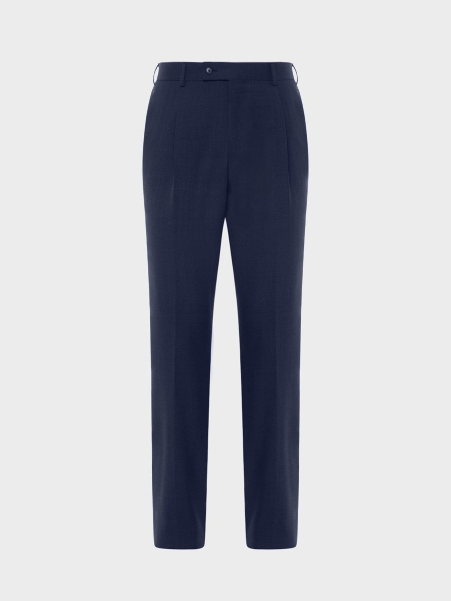 Caruso Pantalone In Lana Blu